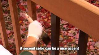 How to Apply a Solid Color Wood Stain [upl. by Ymiaj]