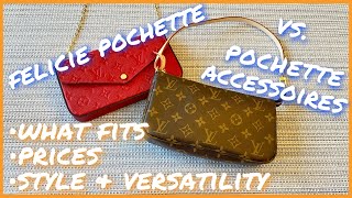 FELICIE VS POCHETTE ACCESSOIRES  What Fits Price Comparison Style amp Versatility [upl. by Heman]