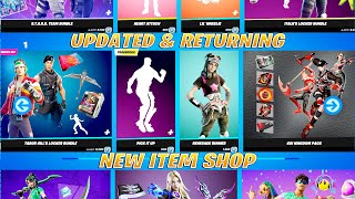 Item Shop NEW Updated and Returning Pick it Up Emote Locker Bundles Coachella amp More [upl. by Schertz]