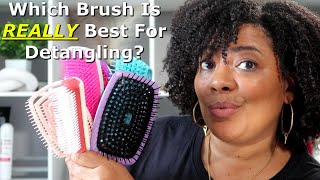 WHICH BRUSH IS THE BEST FOR DETANGLING MY TYPE 4 NATURAL HAIR  NaturalRaeRae [upl. by Ithnan249]