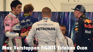 Max Verstappen FIGHTS Esteban Ocon after F1 Brazilian GP 2018 [upl. by Thisbe]