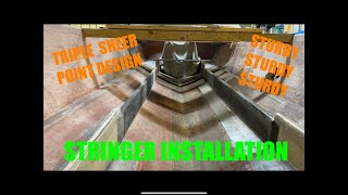 Installing Stringers in the BoatStrongest Design in the Industry [upl. by Reeta]