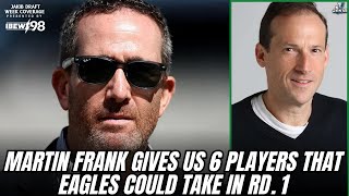 Martin Frank Previews Eagles NFL Draft Plans Night 1 Potential Moves Best Prospects amp more [upl. by Atima]