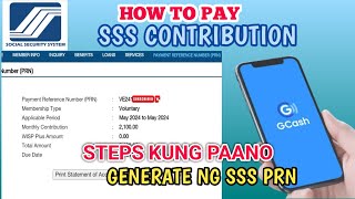 PAANO MAGBAYAD SSS CONTRIBUTION ONLINE  HOW TO GET SSS PAYMENT REFERENCE NUMBER OR PRN CONTRIBUTION [upl. by Iline]