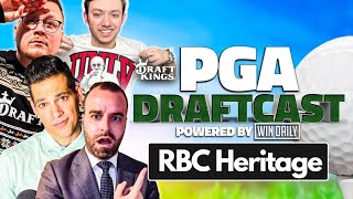 LIVE RBC Heritage Draft  PGA Draftcast  DraftKings Golf Tips amp FanDuel DFS Picks [upl. by Rod849]