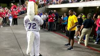 Texas Rangers mascot dance off [upl. by Ayna427]