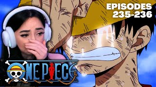 LUFFY VS USOPP I HATE THIS 😭  One Piece Episode 235 amp 236 Reaction [upl. by Dwinnell108]