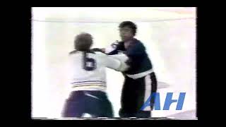 NHL Apr 15 1978 Buffalo Sabres v New York Rangers melee Jim Schoenfeld v Nick Fotiu [upl. by Ecahc956]