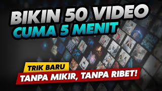 Kamu Bakal Ketagihan Bikin Konten Setelah Tahu Trik Ini  Membuat Banyak Video Sekaligus [upl. by Aicineohp]