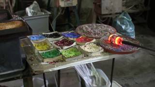 How Murano Millefiori Glass Is Made In A Glass Factory In Venice Italy [upl. by Barty]