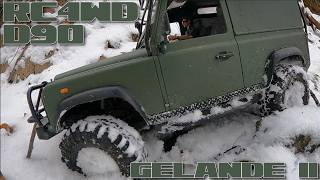 RC4WD Gelande II D90  Snow Driving in Illinois [upl. by Enilrem704]