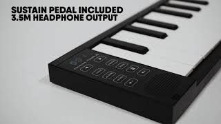 Carryon folding piano  now available in black  play anywhere [upl. by Dennet]