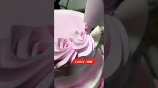 Beautiful three tier cake decorating shortscake cakedecoration cakedesign trending shortsfeed [upl. by Acireit]