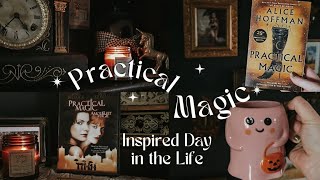 Practical Magic Inspired DITL ✨🧹 Cozy reading garden walks girls movie night magic amp whimsy 💫 [upl. by Arihsat286]