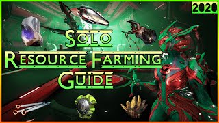 Best Solo Resource Farming Guide  Warframe Resource Farming Guide 2021 [upl. by Dalenna]