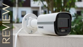 Annke NC400 NightCroma Full Color Night Vision 4MP Bullet IP Security Camera Review [upl. by Attenat]