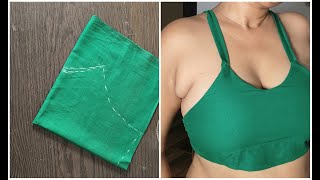 34 Size Cotton Full coverage Bra Cutting and Stitching [upl. by Norok]