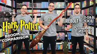 Comparing ALL THREE Harry Potter Brooms  Nimbus 2000 Nimbus 2001 and Firebolt [upl. by Ateiram]