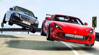 Street Racing Car Crashes 67  BeamNG Drive Crashes [upl. by Assirral]