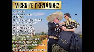 VICENTE FERNÁNDEZ  15 GRANDES ÉXITOS MIX [upl. by Brose]