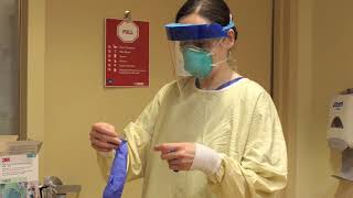 UHN Full Precautions PPE Instructional Video [upl. by Ronyam835]