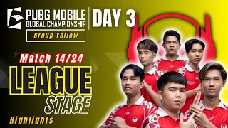 PMGC 2024 League Stage Day 3 Match 2 Highlights  Group Yellow [upl. by Dreyer]