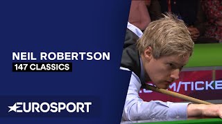 147 Classics Neil Robertson  Snooker  Eurosport [upl. by Yeldarb426]