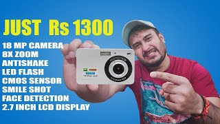 DIGITAL CAMERA  Rs 1300  UNBOXING amp OVERVIEW camera [upl. by Dianna970]