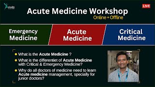 What is Acute Medicine  Why do all doctors of medicine need to learn Acute medicine management [upl. by Rivard]