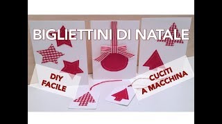 Bigliettini di Natale  Come cucire su carta con macchina da cucire  Elle di Laura [upl. by Dasi]