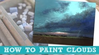 How to Paint Storm Clouds in Pastel Timelapse Demo by Bethany [upl. by Hanako]