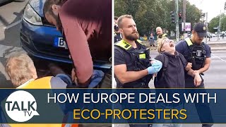 Activists THROWN Off Roads As Spate Of Protests Rise  How Europe Deals With Eco Protesters [upl. by Aerol]