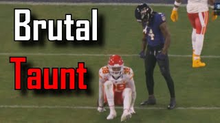 Zay Flowers called for Taunting then fumbles  Baltimore Ravens Vs Kansas City Chiefs [upl. by Brock]