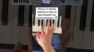 How to Play Chopin’s Winter Wind Etude Intro❄️🎹 chopin chopinpiano classicalpiano [upl. by Harad]