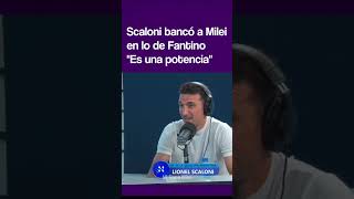 Scaloni BANCÓ al Presidente Milei en lo de Fantino quotArgentina es una potenciaquot [upl. by Bren]