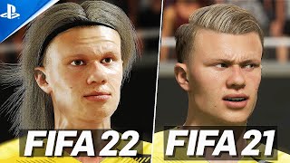 FIFA 22 VS FIFA 21  GAMEPLAY COMPARISON [upl. by Ludba]