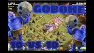 GOBOHE GOLEM BOWLER HEILER CKCW RH10TH10 vs TH10  3 Sterne  COC  Clash of Clans DEUTSCHGERMAN [upl. by Saideman559]