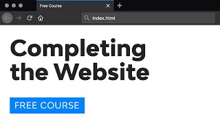 Day 30 Completing the Website 30 Days to Learn HTML amp CSS [upl. by Sheepshanks]