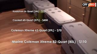 What is the best LOWCOST Cooler Box by comparing Coleman Koolatron and Coolest coolest coolerbox [upl. by Nytsirhc]