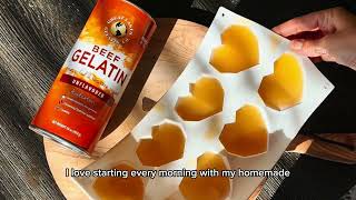 How to make homemade Gelatin gummies  Healthy snack for skin and gut [upl. by Longmire]