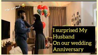 Wedding Anniversary Pr Waleed Ka Reaction 🥹❤️  Kuch Aesy Tyari Ki Surprise Ki 😂❤️ [upl. by Liponis]