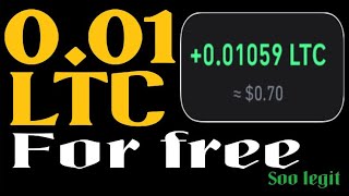 001 LTC For Free Without Investing Free LTC Earning Site [upl. by Ailla]