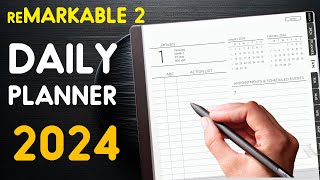 Remarkable 2 Daily Planner 2024  Best Digital Planner [upl. by Clough]