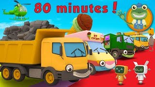 Dylan The Dump Truck and More Trucks For Kids  Geckos Garage [upl. by Anaeda]