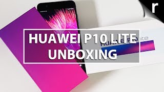 Huawei P10 Lite Unboxing amp Handson Review [upl. by Llenehs]