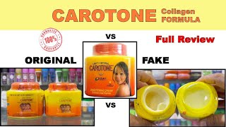 Carotone Cream Original vs Fake review [upl. by Inglis347]