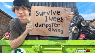 I Survived 7 Days Only Dumpster Diving  Did it Work [upl. by Siroval438]