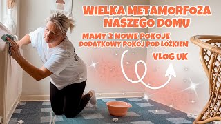 MAMY 2 NOWE POKOJE  WIELKA METAMORFOZA NASZEGO DOMU  DODATKOWY POKÓJ POD ŁÓŻKIEM  VLOG UK [upl. by Lorenz663]