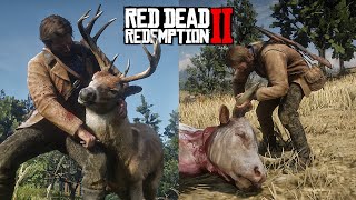 RDR 2  Satisfying SKINNING All Animals PART1 Physics amp Details [upl. by Anerhs]