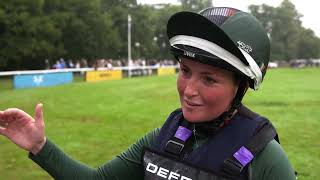 Susannah Berry praises Lrene Leva as a crosscountry machine at Burghley [upl. by Ailil]